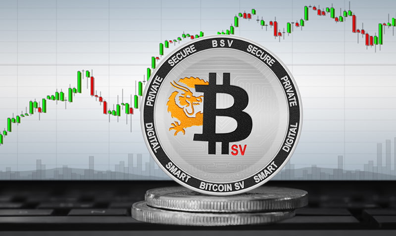 illustration de la crypto-monnaie bitcoin sv