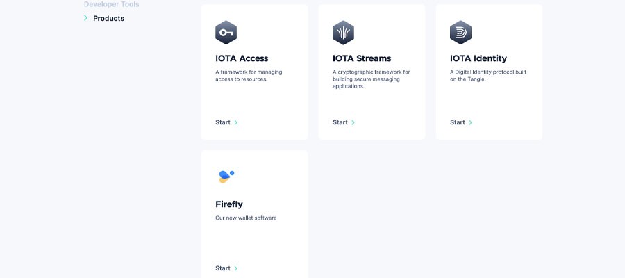screenshot iota products