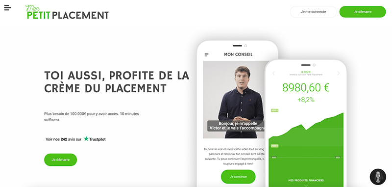 mon petit placement interface screenshot