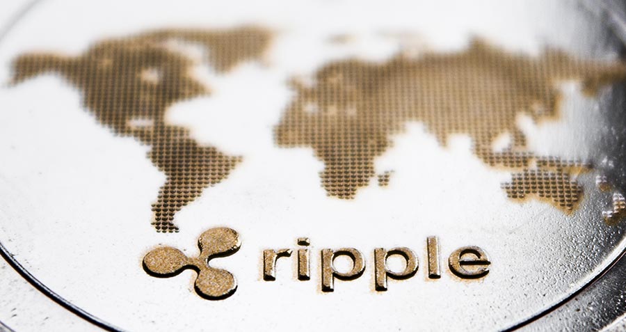 une pièce de monnaie avec le logo ripple