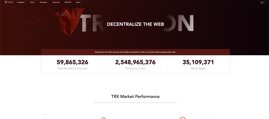 screenshot tron interface