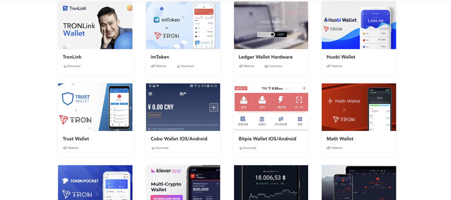 screenshot tron wallet