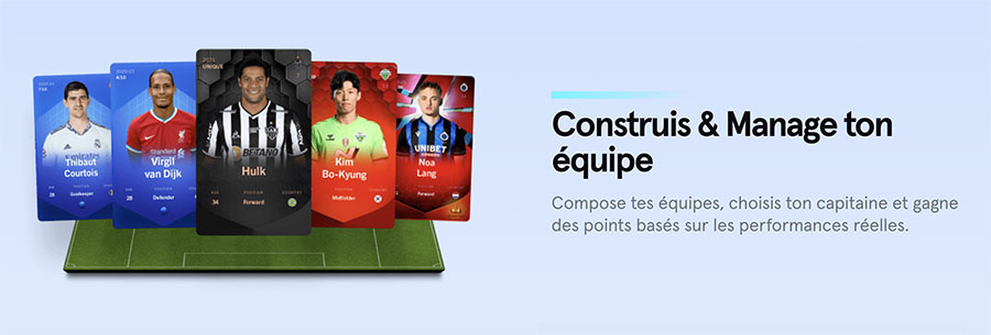 capture d'écran de sorare manage ton equipe