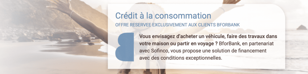 BforBank : Crédit à la consommation