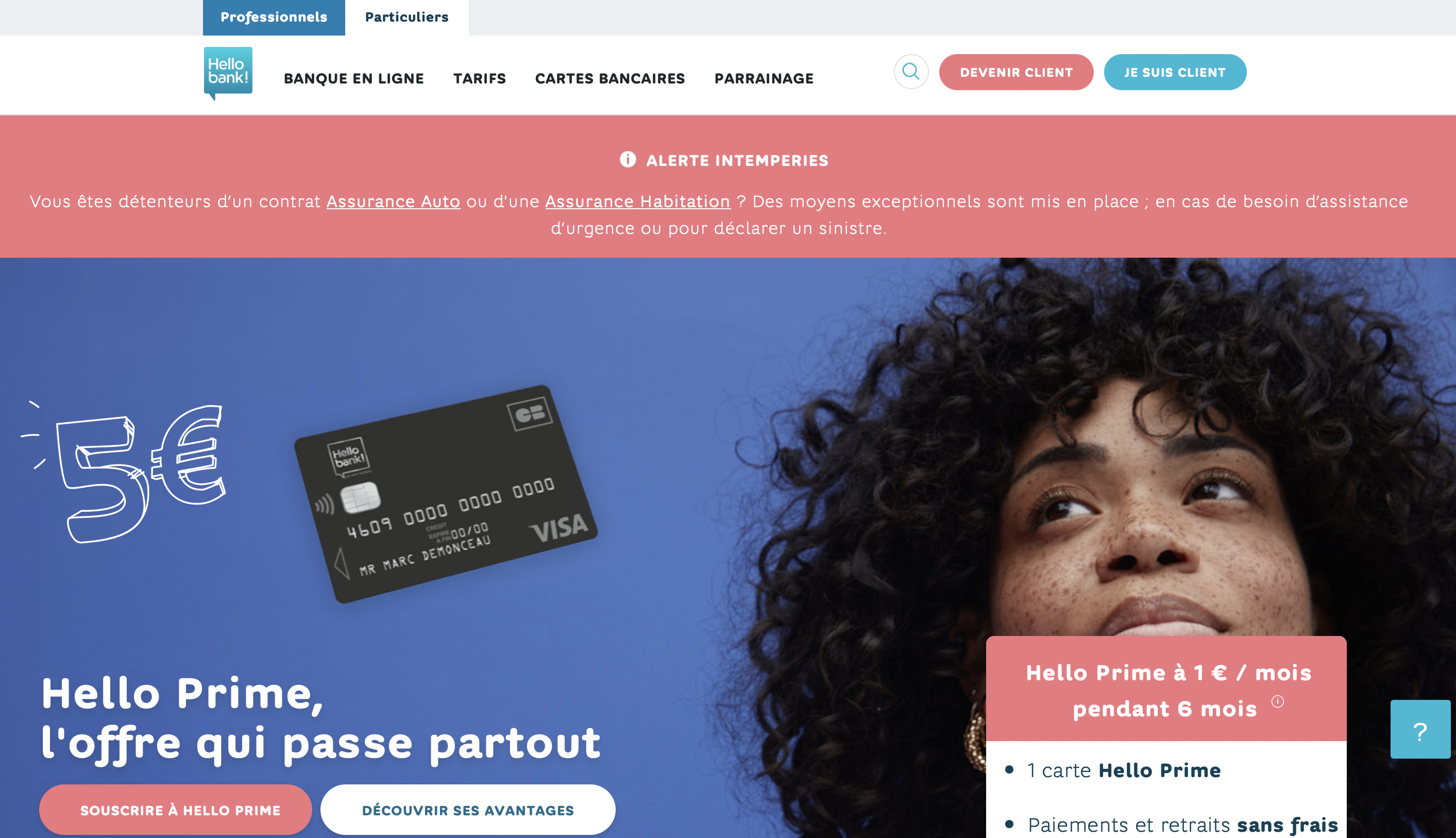 hello bank page d'accueil