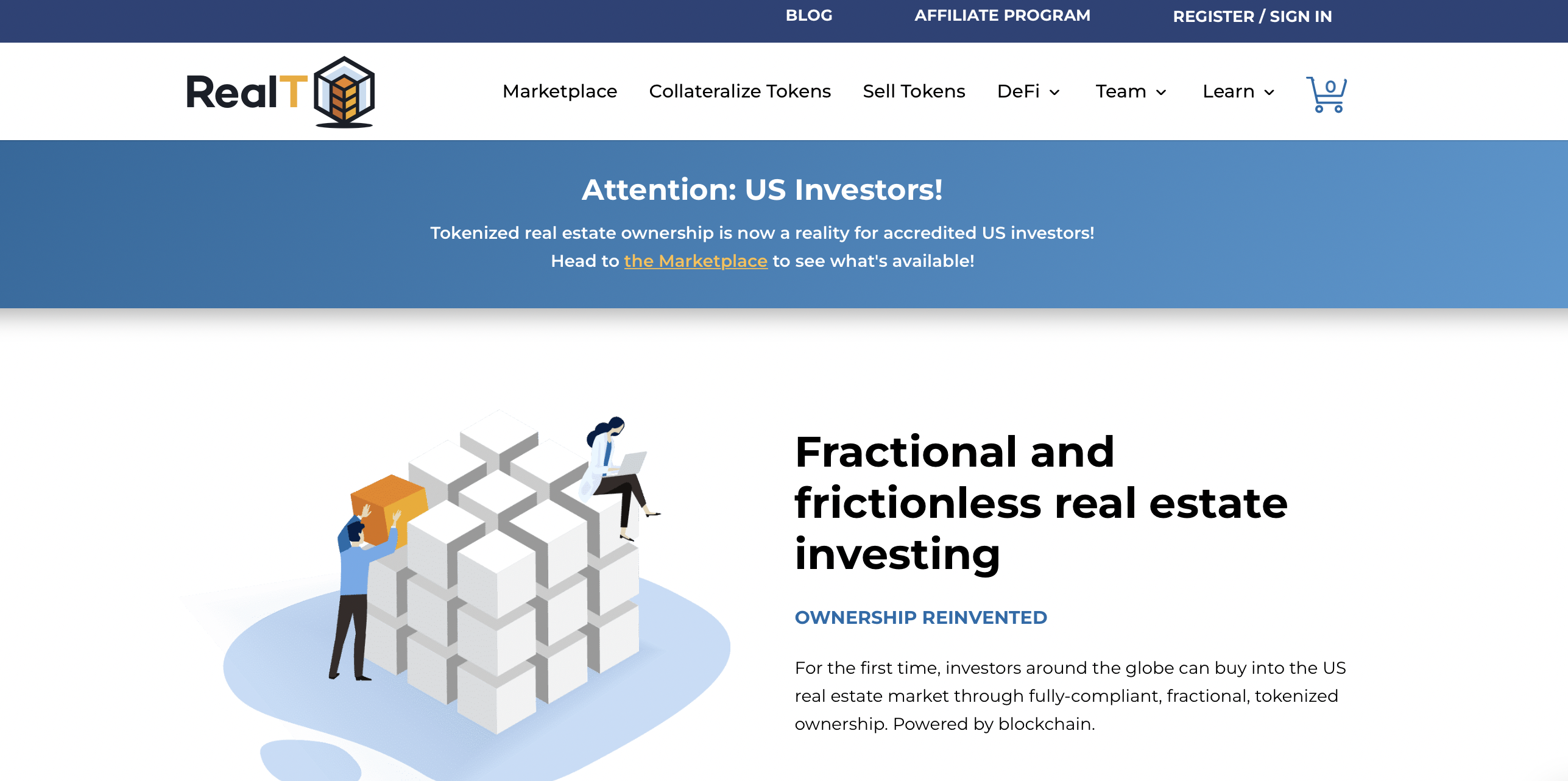 realT page d'accueil